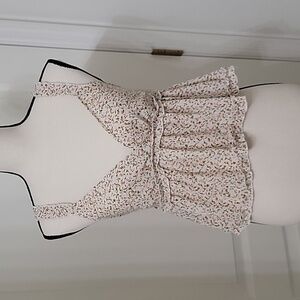 SHEIN Size S VCAY Shirred Back Frill Trim Ditsy Floral Top, Excellent Used Cond.